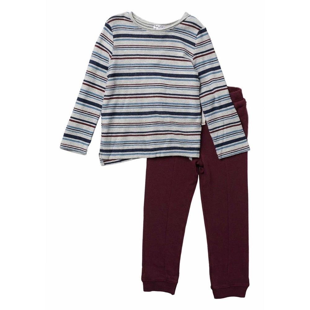 Splendid striped top and sweatpants